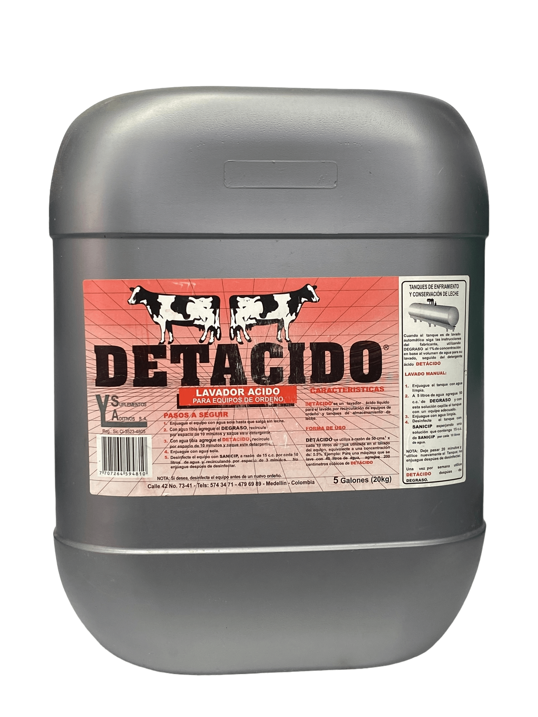 Detacido x 5 Galones 