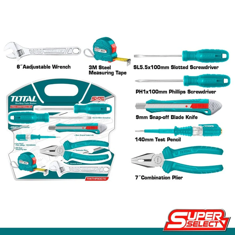 Kit Herramientas 7 Piezas TOTAL